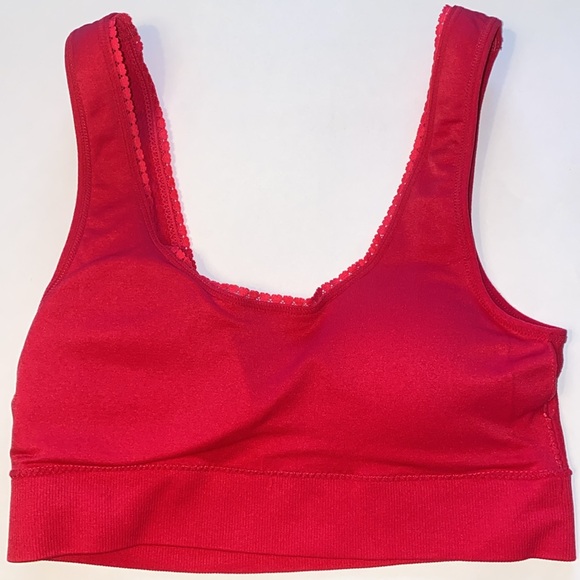 Small Jessica Simpson Sports Bra Stretchy Cropped Tank Top Remove Pads Metal Tag - Picture 10 of 14